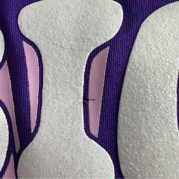 Under Armour Girls 4T Purple Dream Crazy Big Long Sleeve Activewear Shirt - Picture 4 of 5